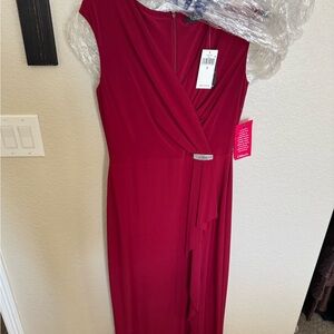 Ralph Lauren Asymmetrical Red Dress